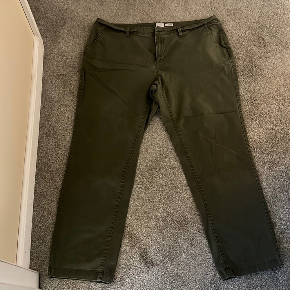 A new day olive green trousers sz 18w
